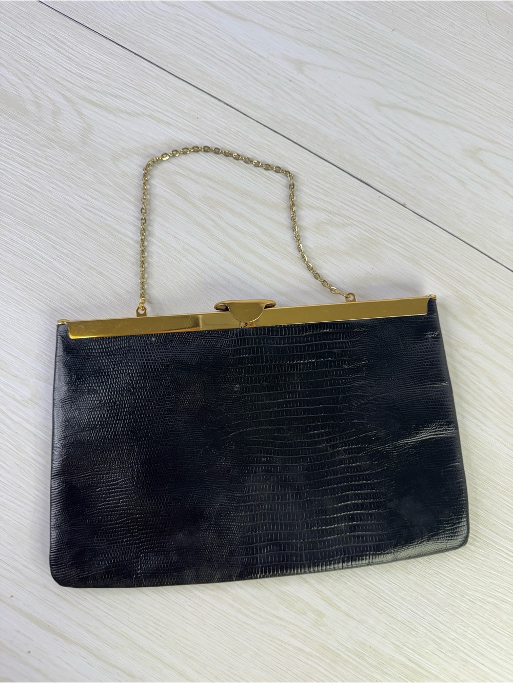 Vintage Etra genuine leather clutch bag